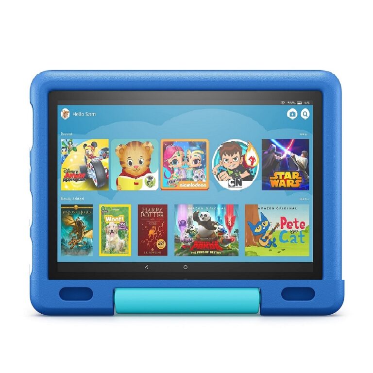 Amazon Kid-Proof Case for Fire HD 10 tablet (Only compatible with 11th generation tablet, 2021 release) – Sky Blue