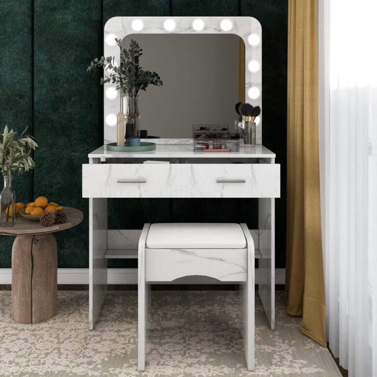 Transform Your Morning Routine with the NeuType Makeup Vanity with Lights