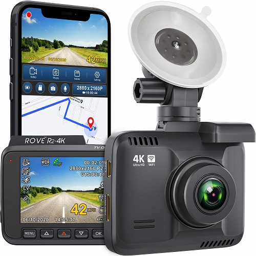 Experience your drive with the Rove R2-4K Dash Cam